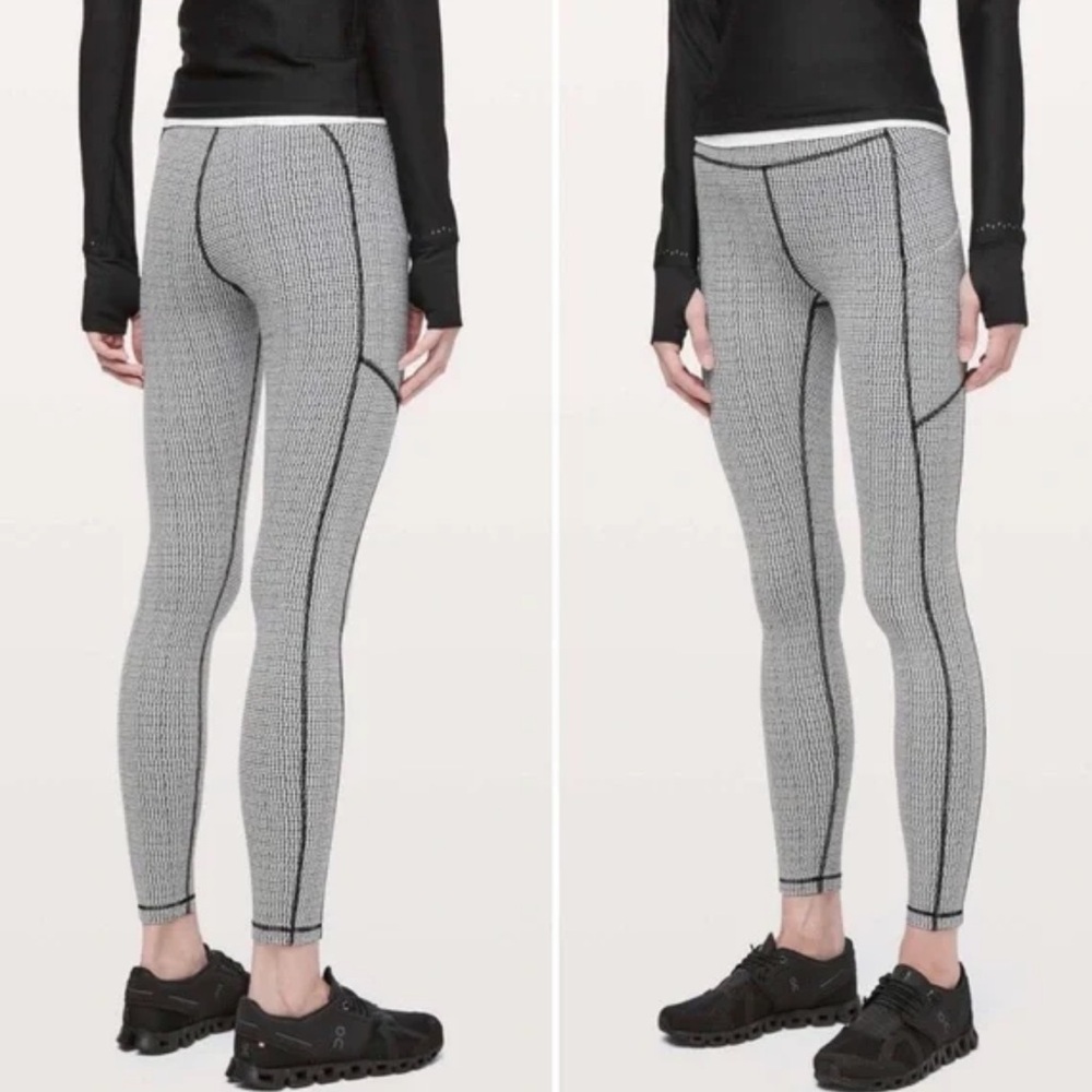 Lululemon Speed Up Tight Pants Full On Luxtreme 28"
Pockets Stretch White Black